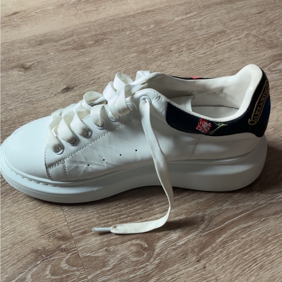 Alexander McQueen White and Black Sneakers
